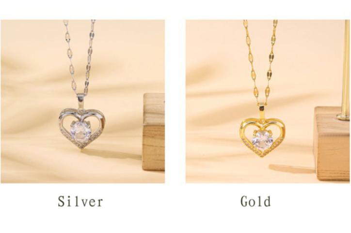 Collana Heart & Kiss